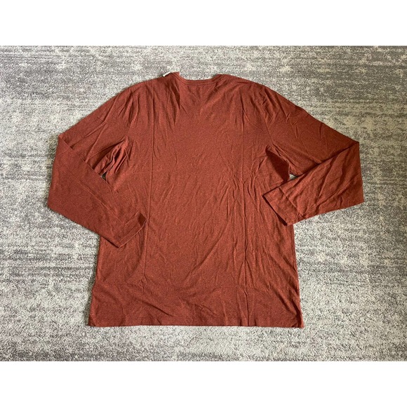 Old Navy Mens XL Tall Shirt Burnt Orange Long Sleeve Soft Washed NWT P6 - Picture 2 of 9